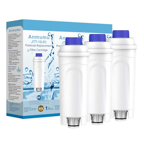 3 Pack Water Filter Replacement for DeLonghi* Filter DLSC002 ECAM 22.110,Esam,ETAM,DLS C002,SER3017,5513292811,EC680,EC800 by Anmumu - Used condition - CA$15.67