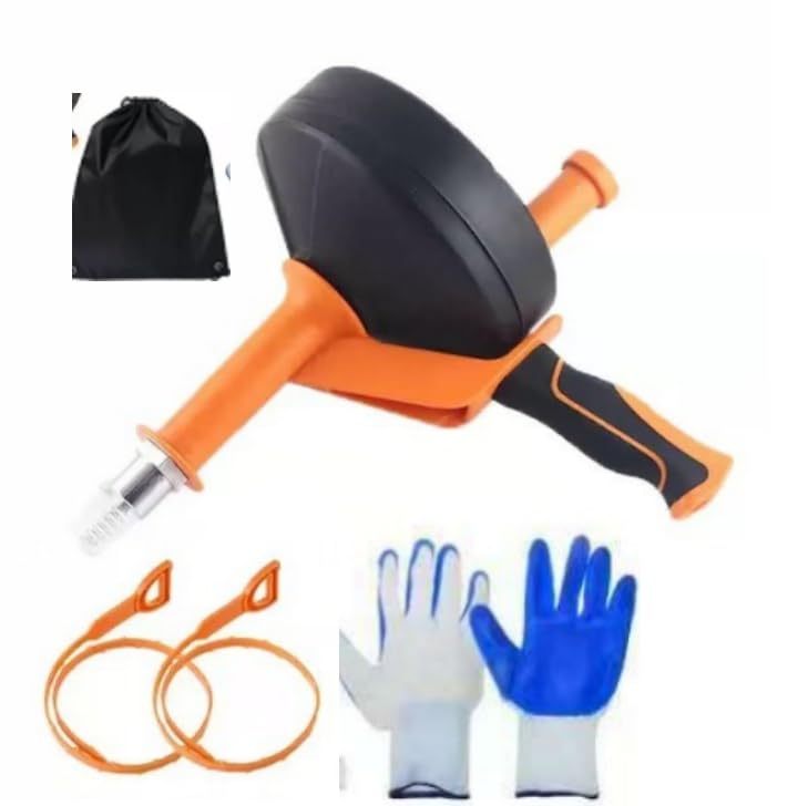 Espiral de limpieza de mangueras [10 metros]–Hurón Desatascador de tuberías WC Desatascador de fregadero de alta presión automática hurón fontanería para limpieza ecológica de tuberías