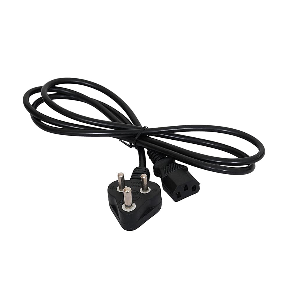 Buy GVD ELECTRICALS 3 Pin Computer Power Cable Cord for Desktops PC and Printers/Monitor SMPS