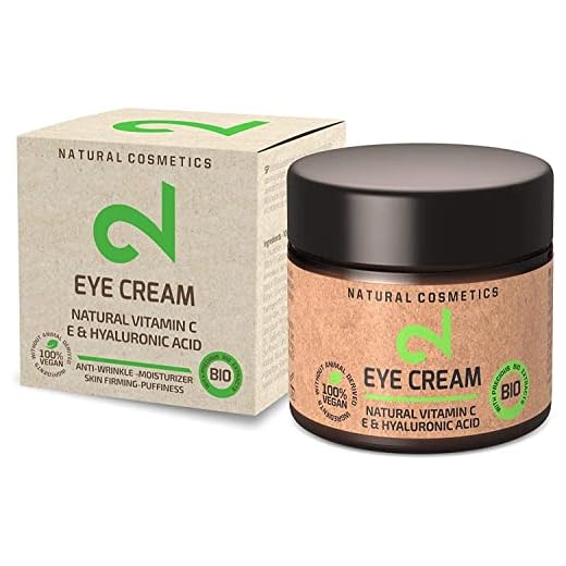 DUAL Eye Cream | Crema Para Ojos Natural y Vegana |Vitamina C y Ácido Hialurónico | Microalgas y Brócoli | Para Contorno de Ojos | Hidratación y Anti-edad | Certificado | 25m | Hecho en Alemania