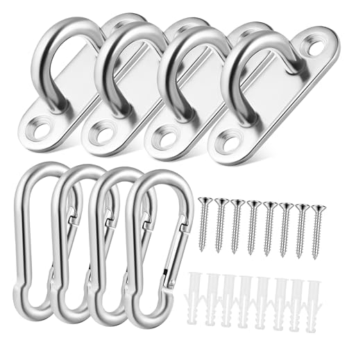 Unomor 4 Sets Ceiling Hooks Heavy Duty Support for Indoor and Outdoor Use Sturdy Hooks with High Load Capacity Easy Installation for Secure Suspension