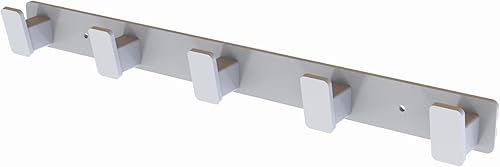 Miniatura 8 de Perchero moderno montado en la pared (negro, 5 ganchos) Negro -,Gris,Blanco,https://www.amazon.com/dp/undefined