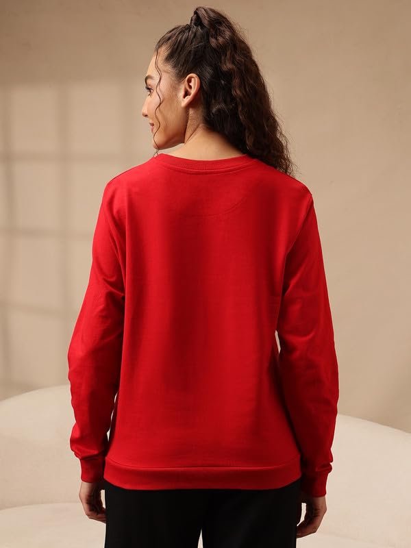 Image of Clovia Women's Terry Cotton Winterwear Sweatshirt