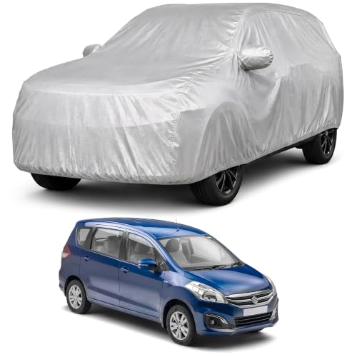 Image of Autofact Car Body Cover Compatible with Ertiga 2019-2025 | Custom Fit Car Cover | 100% Water-Resistant| Triple-Stitched Lightweight Fabric | Dustproof | Indoor & Outdoor Use | Elastic Bottom