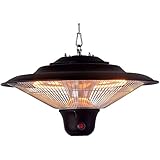Optimus PHE-1500BR Garage-Outdoor Hanging Infrared Heater with Remote