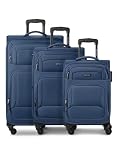 Smartbox Weichgepäck Koffer-Set 3-teilig für Damen & Herren | leichte & stabile Reise-Trolleys, hochwertiges Softcase, 4 Rollen & Zahlenschloss |erweiterbar mit Dehnfalten (Edition 04)