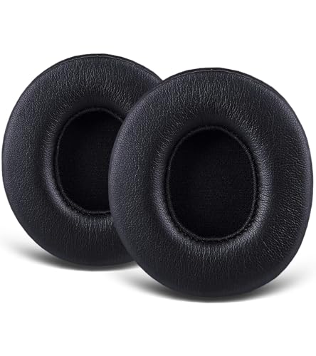Replacement Ear Pads Compatible with Beats Solo3.0 Headphones | [Black] High-density sound-isolating soft ear pads, protein leather material miniatura 1