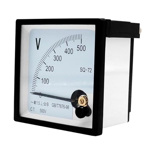 Voltmètre analogique AC 300V jauge SQ72 72x72mm à pointeur