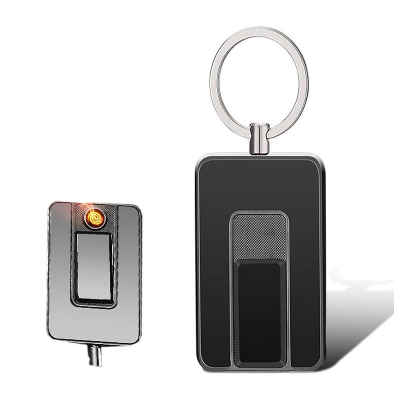 Encendedor electrónico recargable USB negro miniatura 1