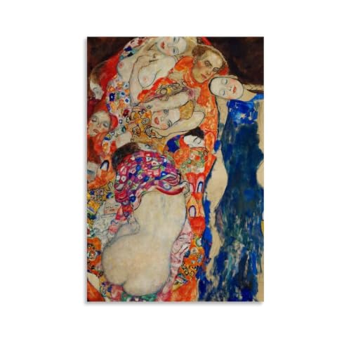 Decora tus paredes vacias con el lienzo Gustav Klimt La Novia de 16x24 pulgadas