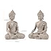 Buddha Statue for Home Decor Beige White-Buddha Statue Large for Spiritual 10.2''-Buddha Decor for Living Room-Buddha Statues for Zen Decor –Indoor Buddha Gift for Shrine, Meditation or Relaxation