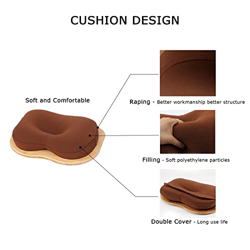 Sumisky Lap Desk-Portable Laptop Table With Bamboo Platform Phone Holder Pillow Cushion Anti-Slip Stopper On Bed & Sofa S(15"X11") #TOP3