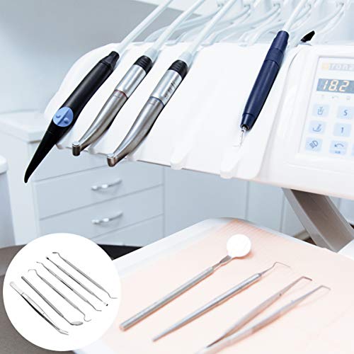 HEALLILY Ferramenta Dental Aço Inoxidável Palheta Dental Fio Dental Raspador de Dente Removedor de P