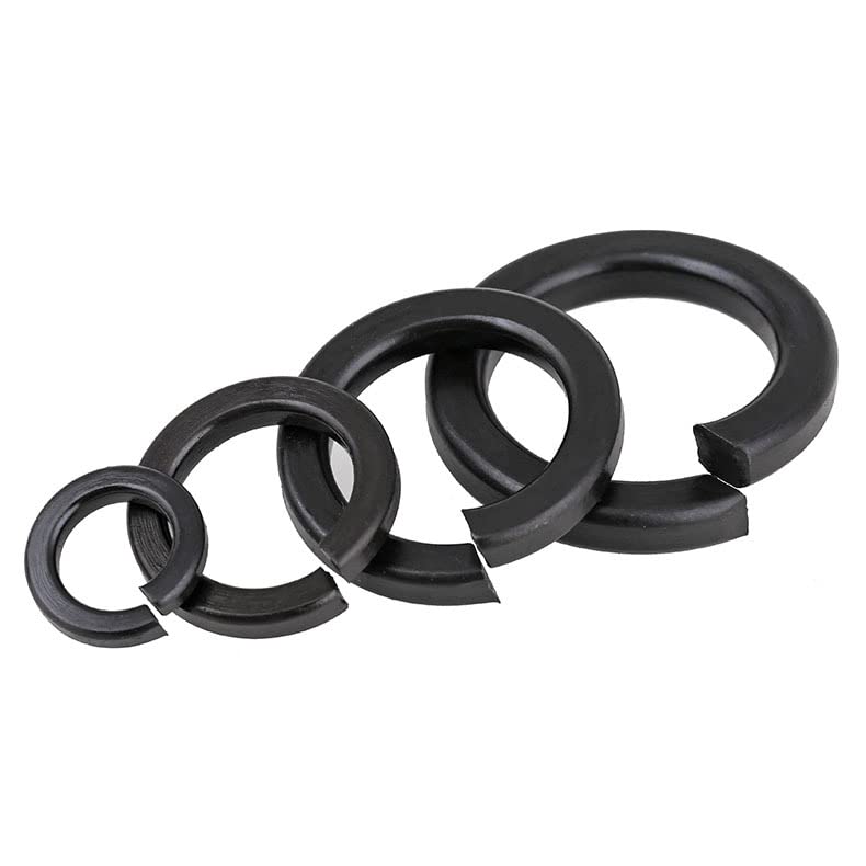 GB93 Carbon Steel 45H Plating Black Spring Washer Open Spring Washer Spring Washer Spot M2-M30 50Pcs - (Inner Diameter: M30)