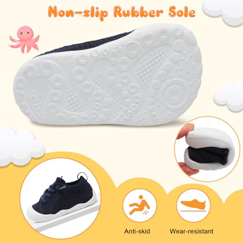 Image of JIASUQI Baby Shoes for Toddler Boys Girls Sneakers Slip on Walking Shoes for Babies