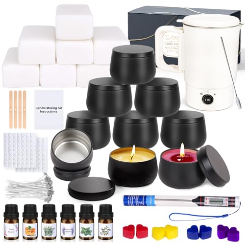 KIYTARBOO Candle Making Kit for Adults, DIY Soy Candles Making Supplies for Beginners, Complete Candle Kit for Starter, Perfect as Home Decoration Party Gift