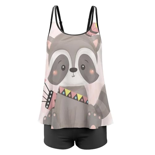 Maillot de bain tankini couvrant pour femme avec short de garçon - 4