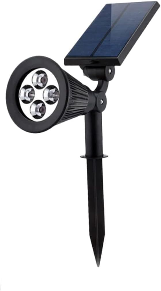 POPETPOP 2pcs Solar Garden Lights Led Ground Plug Landscape RGB Spotlight Outdoor Pathway Lights for Garden Patio Step Lighting