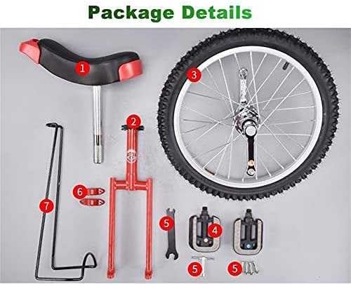 Unicycle for Adults, 20 Inch Wheel Balance Exercise Bike, Adjustable Seat, Maximum Load 150kg/330lbs, Fun Fitness Scooter for Circus or Recreation