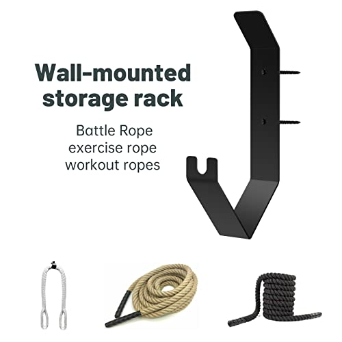 Rimlufe Rope Rack Organizer Battle Ropes Storage Hook Anchor Station Hanger Wall Mount Jump Rope Hanger For Exercise Rope Home Commercial Gym Hook Workout Storage Shelf Hose Hanger Holder Kit #TOP2