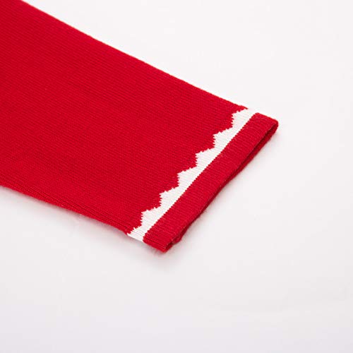 Women's Round Neck Button Down Soft Knit Cardigan Red Medium #TOP5