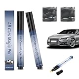 All Cars Magic Pen for Car Scratches, Accurate Car Scratch Remover, Quick Car Paint Scratch Repair Magic Car Scratch Removal Pen, Easy Portable Travel-Friendly for All Vehicles Colors, 2PCS