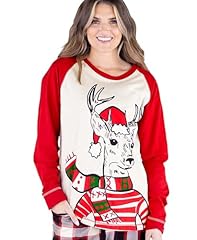 Deer Chrismas Womens Pajama Shirt