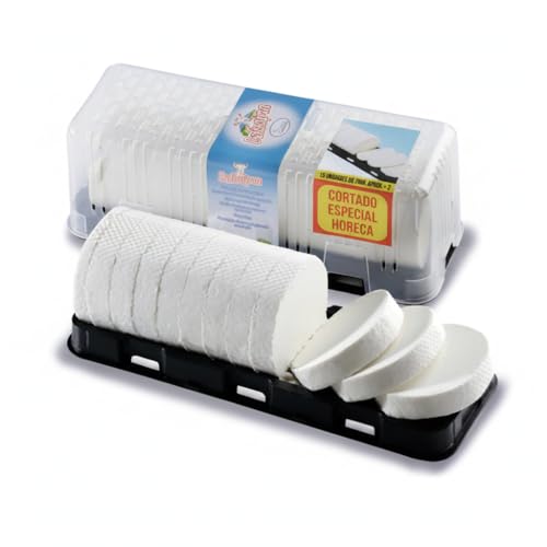 Rulo de Queso de Cabra Cortado Especial Horeca - Formato 1Kg para Hostelería y Restauración - Queso de Cabra Pasterizado para Ensaladas, Tostas y Gratinados - Balanchares - Rico en Proteína - NEXU