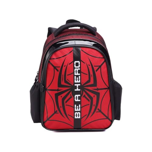 Mochila Escolar Costas Spider Herói Infantil Meninos Espaçosa e Reforçada