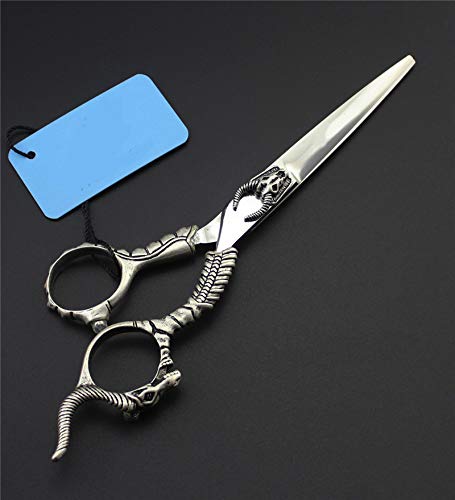 Hair Cutting Scissors, 6 inch Japan 440c Sheepshead Cut Hair Scissor Cutting Barber thinning Shears Hairdressing Scissors Set (Cutting Scissor)