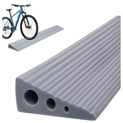 Door Threshold Ramp 100 x 7 x 3 cm Door Threshold Ramp Vacuum Robot Made of PVC, Wheelchair Ramp with Non-Slip, Surface Universal Driving Ramp for Wheelchair, Pram, Rollator & E-Scooter (Grey)