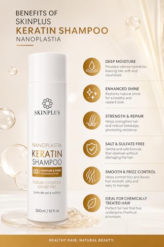 Image of SKINPLUS NANOPLASTIA KERATIN SHAMPOO And CONDITIONER SET 300mlx2