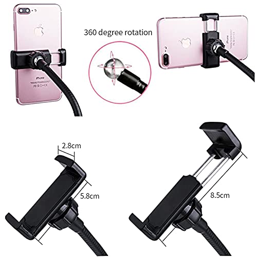 Anillo de luz para selfie SCRUBY de 16 cm con soporte de móvil para escritorio 5