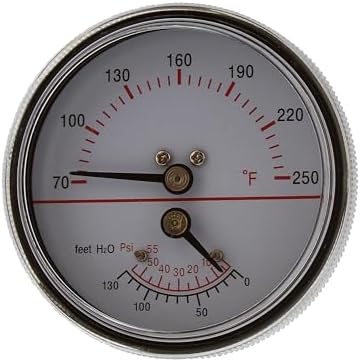 2-7/8" 55 psi Tridicator with 1-1/2" Stem