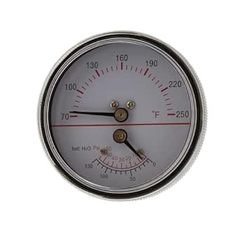 2-7/8" 55 psi Tridicator with 1-1/2" Stem