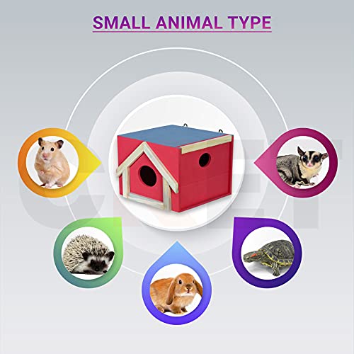 Cket-Wood-Pet-House-for-Small-Pets-for-Hamster-Tortoise-Rats-Chinchilla-Hedgehog-Gerbil-SugarGlider-Birds-and-Other-Small-Pets-Hideout-House-for-Pet