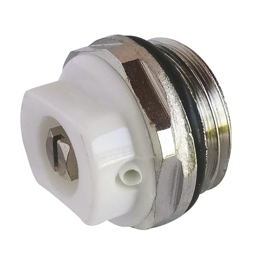 SOMATHERM FOR YOU, Bouchon Purgeur Orientable M15/21 - Autoétanche avec joint torique intégré, s'adapte à tous les radiateurs avec orifice 15/21, idéal pour eau chaude et froide