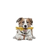 Vivifying Kauspielzeug für Welpen, aus Langlebiger Geflochtener Baumwolle Hundespielzeug Giraffe für Kleine Hunde Zahnreinigung (Gelb)