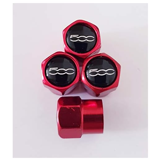 Speed Demons FIAT 500 - Tapones de válvula de Metal para Todos los Modelos de Coches 500C 500L 500X Abarth