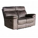sofa dos plazas relax salon Estructura Metálica Relleno de Espuma de Alta Densidad Mecanismo Relax Eléctrico Tapizado en Tela