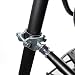 DRULINE Fahrrad Hundeleine - Fahrrad Abstandhalter - Fahrradhalter - Stahl Silber/schwarz/Nylon - ca. 125 cm - Schnellbefestigungsmechanismus - inkl. Befestigungsmaterial