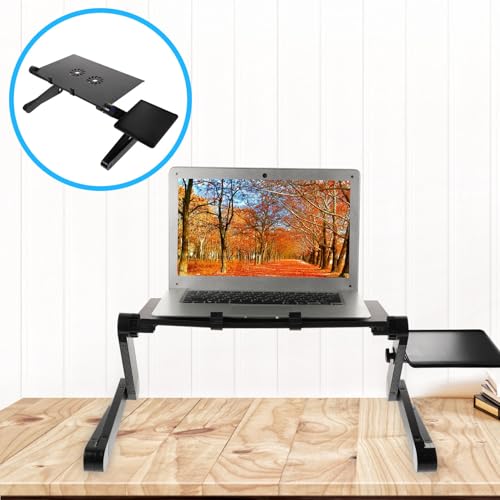 Base para portátil SEWACC de aleación de aluminio con ventiladores miniatura 6