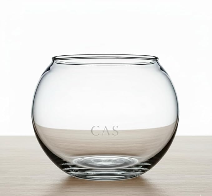 Image of CAS 1L to 14L Glass Fish Bowl (12 INCH, Glass Bowl, Without Neck) 13.5