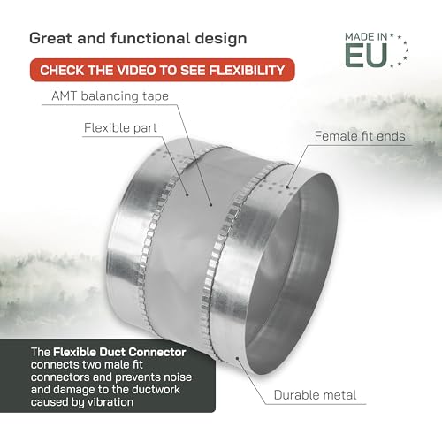 Connecteur de conduit flexible anti-vibration en acier galvanisé