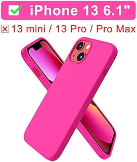 ORNARTO Compatible with iPhone 13 Case 6.1, Slim Liquid Silicone 3 Layers Full Covered Soft Gel Rubber Case Cover 6.1 inch-Blue