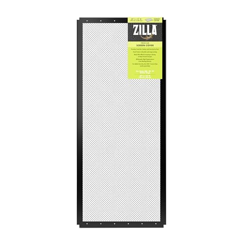 Zilla Fresh Air Screen Cover, Secure and Durable Metal Mesh Cover for Reptile Terrariums, 30 x...
