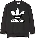 adidas originals pullover herren sale Gerippter Rundhalsausschnitt adidas Herren Oversize Trefoil Sweatshirt, schwarz (Black), S