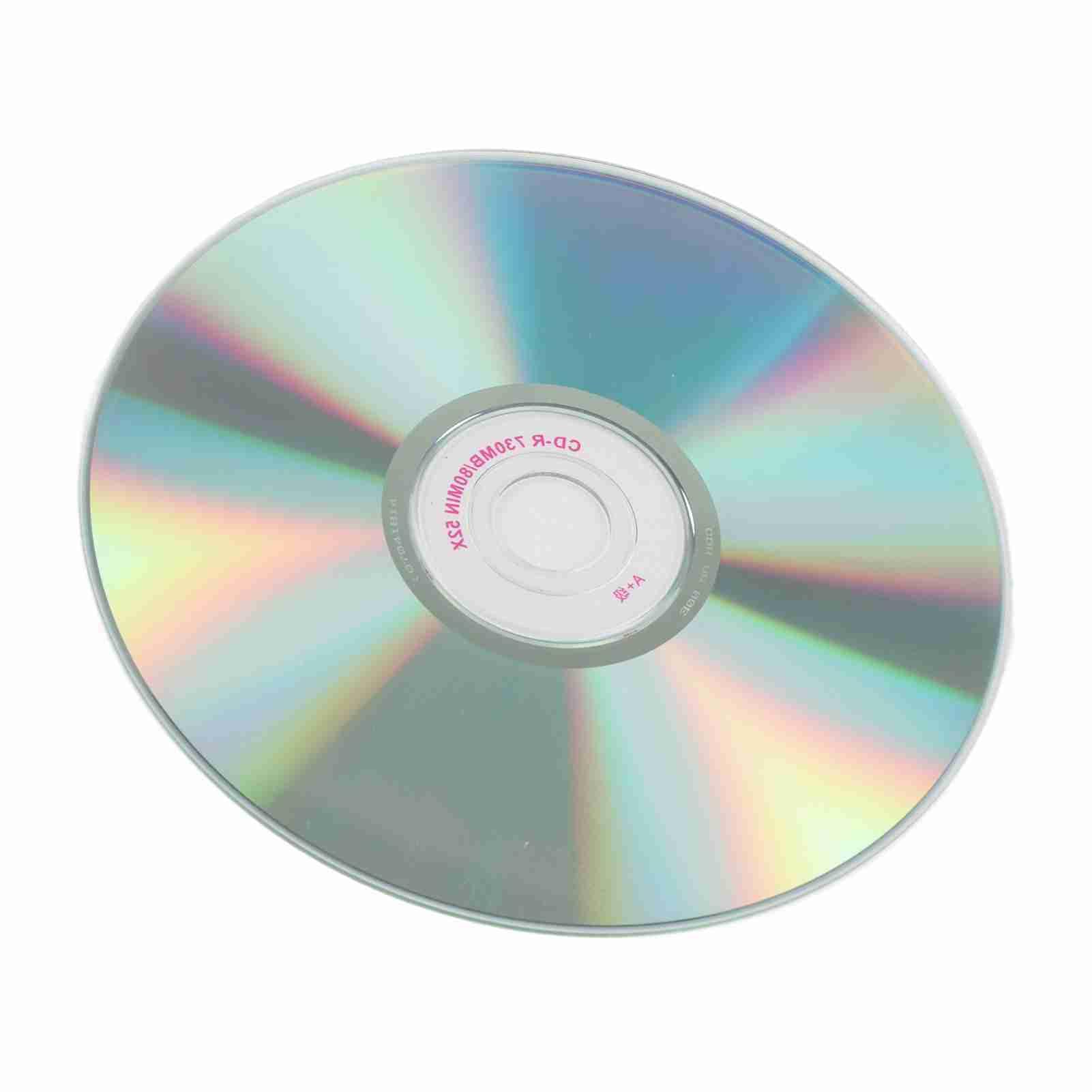 Disco Grabable CD en Blanco de 52 X 730 MB de Capacidad para Almacenamiento de Datos Eficiente, Compatible con Varias Unidades de CD R, Paquete de 10 con Funda Protectora para Almacenar (50