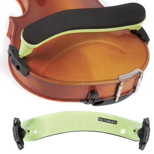 (Neon Green) - Everest Neon Green ES Series 4/4 Violin Adjustable Shoulder Rest