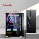 Obudowa Do Gier Mid-Tower ATX, Micro-ATX, ITX, Pionowy Uchwyt GPU, Obudowa Do Gier Na Komputer Stacjonarny, Panel Ze Szkła Hartowanego, Tryb RGB